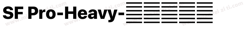 SF Pro-Heavy字体转换